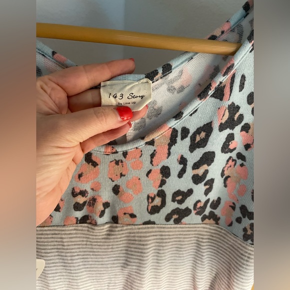 143 story Animal print and striped top - Picture 4 of 4
